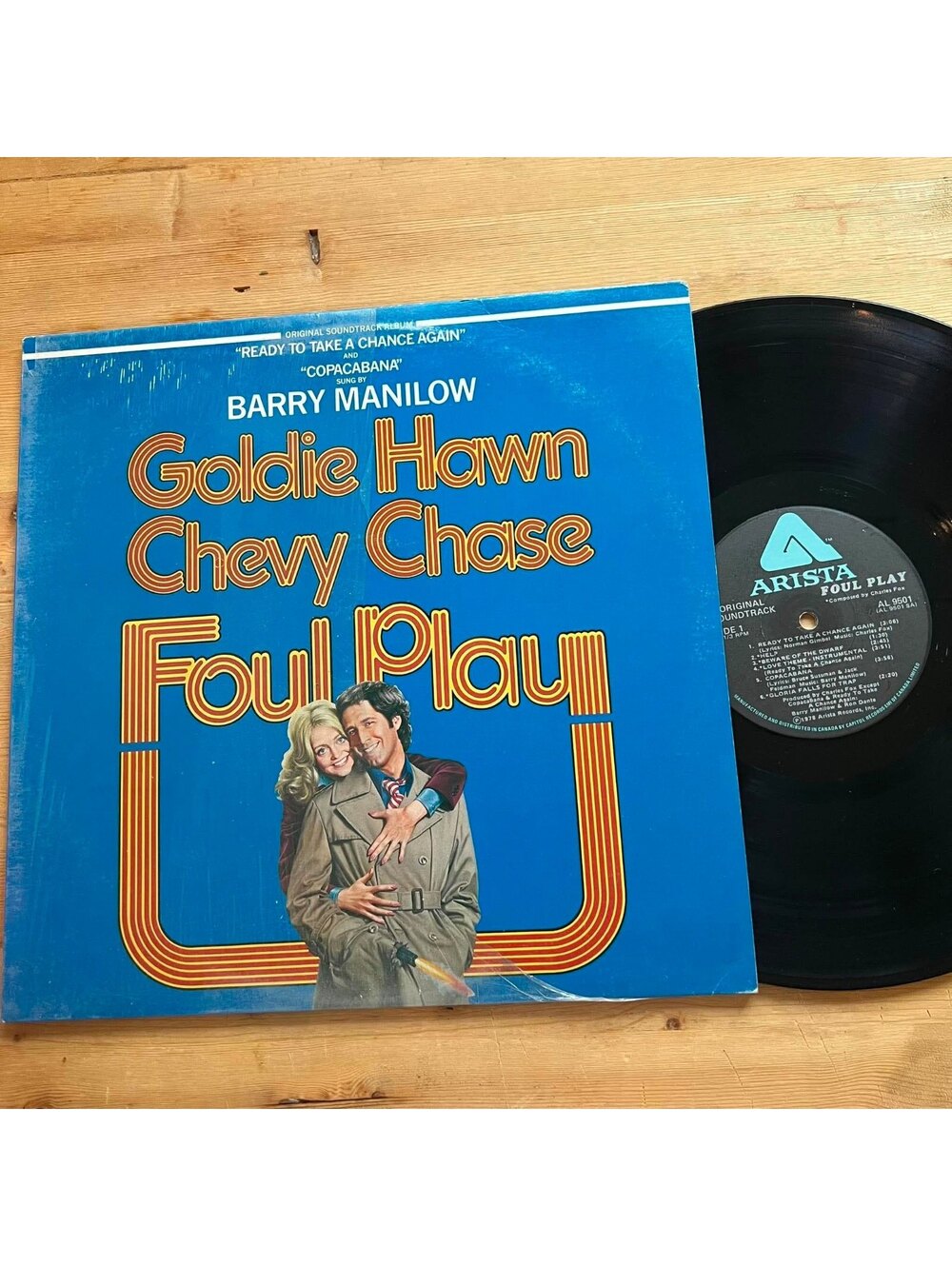 Barry Manilow - Foul Play Goldie Hawn Chevy Chase 33rpm VG+ VR29